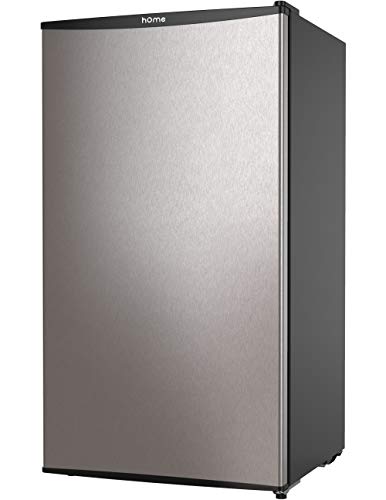 Homelabs Mini Fridge 3.3 Cubic Feet Under Counter Refrigerator With Covered Chiller Compartment Small Drink Food Storage Machine For Office, Dorm Or Apartment With Removable Glass Shelves