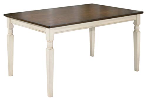 Ashley Furniture Signature Design Whitesburg Rectangular Dining Room Table Casual Style Brown/cottage White