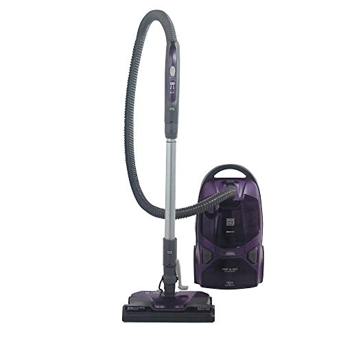 Kenmore 600 Series Friendly Lightweight Bagged Canister Vacuum With Pet Powermate, Pop N Go Brush, 2 Motors, Hepa, Aluminum Telescoping Wand, Retractable Cord And 3 Cleaning Tools, Purple