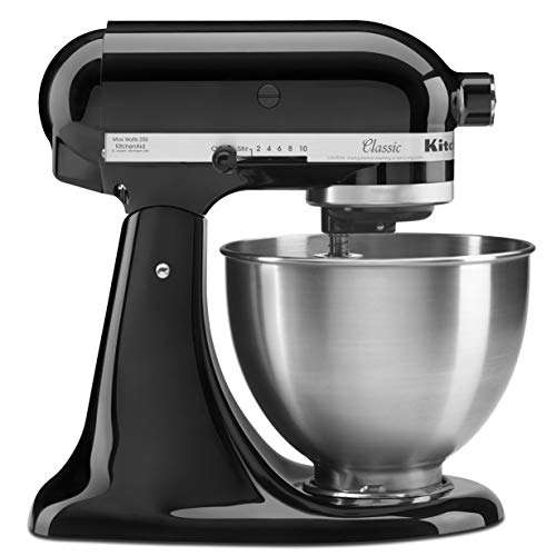 Kitchenaid Classic Series 4.5 Quart Tilt Head Stand Mixer, Onyx Black (k45ssob)