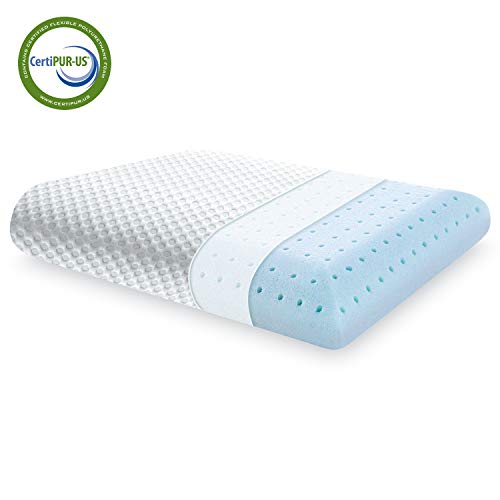 Milemont Memory Foam Pillow, Bed Pillow For Sleeping, Pillow For Neck Pain, Neck Support For Back, Stomach, Side Sleepers, Certipur Us, Standard Size