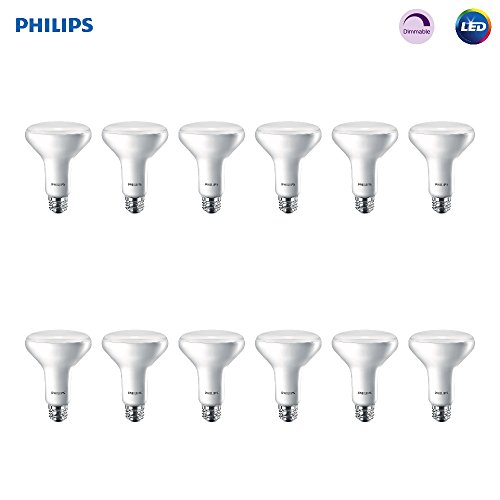 Philips Led 474312 Br30 Dimmable 650 Lumen, 2700 Kelvin, 11 (65 Watt Equivalent) Flood Light Bulb With E26 Medium Base, Soft White, 12 Pack, 12 Pack, 2700k, 12 Count