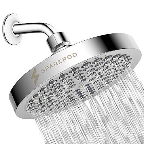 Sparkpod Shower Head High Pressure Rain Luxury Modern Chrome Look Easy Tool Free Installation The Perfect Adjustable Replacement For Your Bathroom Shower Heads