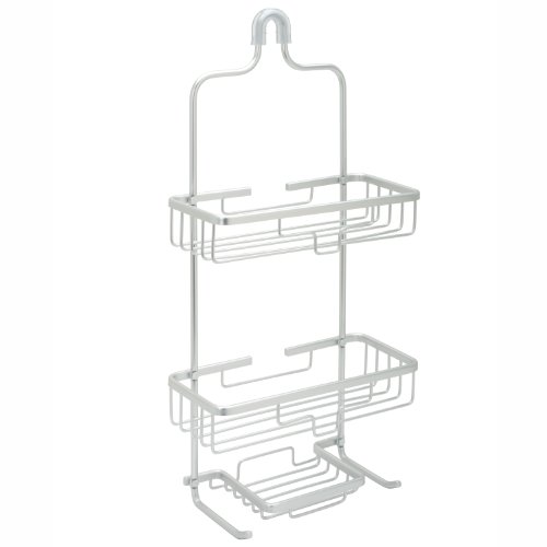 Zenna Home Neverrust Rustproof Aluminum Shower Caddy, Satin Chrome