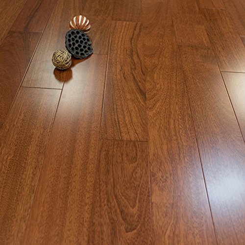 5" X 1/2" Brazilian Cherry Prefinished Engineered Wood Floor, 1 Box, By Hurst Hardwoods