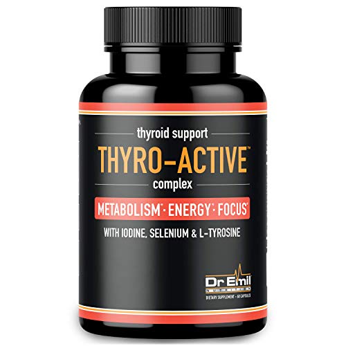 Dr Emil Thyroid Support Supplement With Iodine Metabolism, Energy, Focus And Mental Clarity Doctor Formulated Complex For Hypothyroidism (under Active Thyroid)