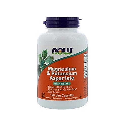 Now Supplements, Magnesium & Potassium Aspartate With Taurine, 120 Capsules