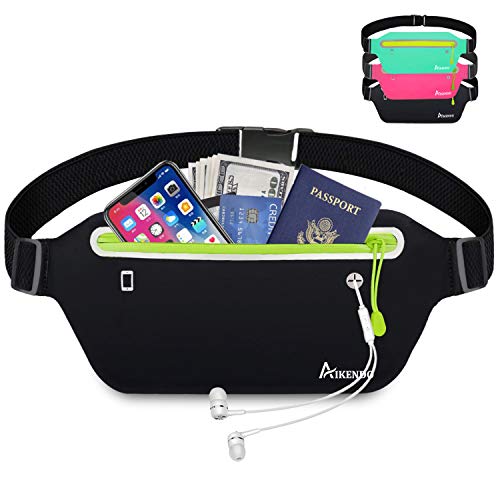 Aikendo Slim Running Belt Fanny Pack,fitness Waist Pouch Bag Exercis Gym Waist Pack,jogging Belt Runners For Iphone Xs Max Xr 8 7 Plus Samsung Note,workout Running Accessories Phone Holder For Running