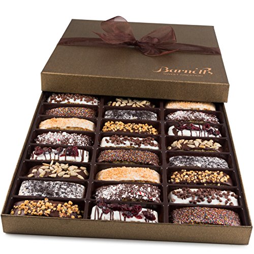 Barnetts Biscotti Cookies Gift Basket / Christmas Gourmet Holiday Chocolate Food / Unique Idea For Him Or Her Corporate Gifts, Men Women Families Thanksgiving Valentines Fathers & Mothers Day Baskets