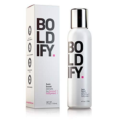 Boldify 3x Biotin Hair Growth Serum Get Thicker Hair Day One Natural 3 In 1 Hair Regrowth Serum, Leave In Conditioner & Blow Out Thermal Protectant For Thicker, Longer, Stronger Hair (4 Ounces)