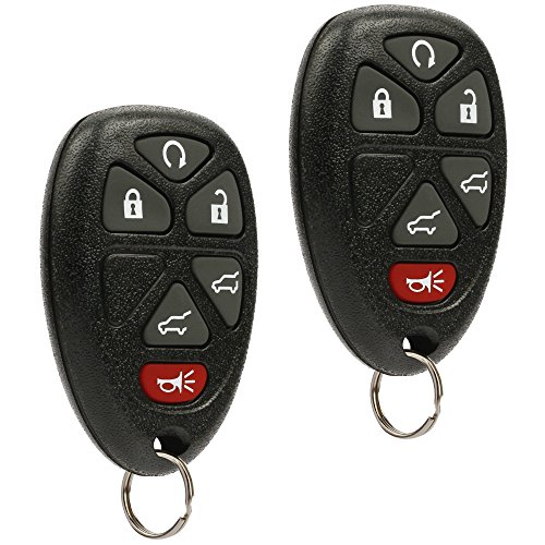 Car Key Fob Keyless Entry Remote Fits 2007 2014 Chevy Tahoe Suburban / 2007 2014 Cadillac Escalade / 2007 2014 Gmc Yukon (fits Part # 15913427, 20869057, 22756462), Set Of 2