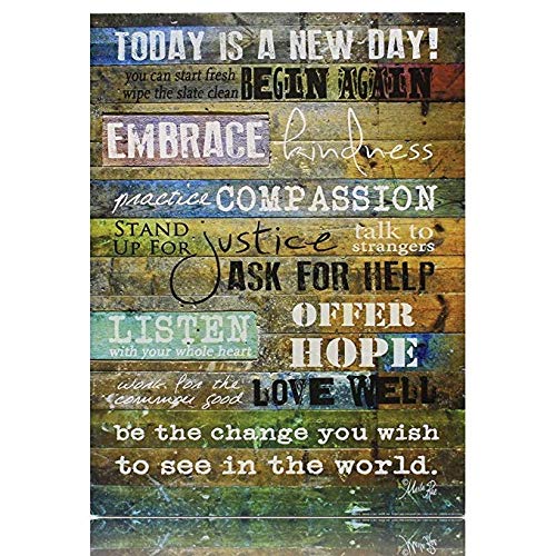 Creative Products Today Is A New Day Wood Wall Art Print By Marla Rae 16 X 12