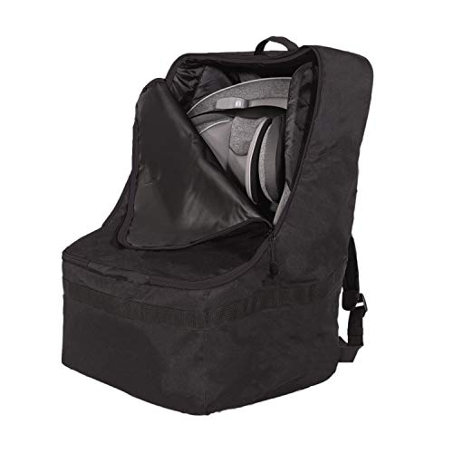 J.l. Childress Ultimate Backpack Padded Car Seat Travel Bag, Black