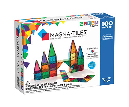 Magna Tiles Clear Colors 100 Piece Set