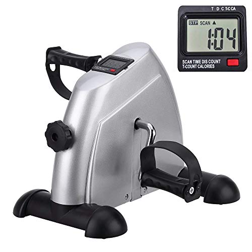 Mini Exercise Bike Portable Home Pedal Exerciser Gym Fitness Leg Arm Cardio Training Adjustable Resistance Lcd Display Women Men
