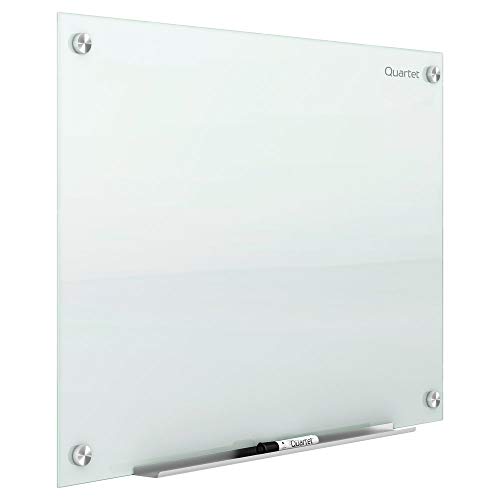 Quartet Glass Whiteboard, Magnetic Dry Erase White Board, 6 X 4 Feet, Infinity, White Surface (g7248w)