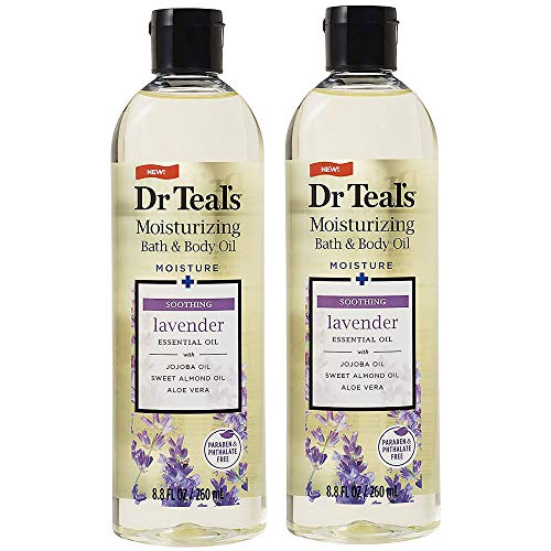 2 Pack Of Dr. Teal's Soothe & Sleep With Lavender Body And Bath Oil, 8.8 Fl Oz Each (packaging May Vary)