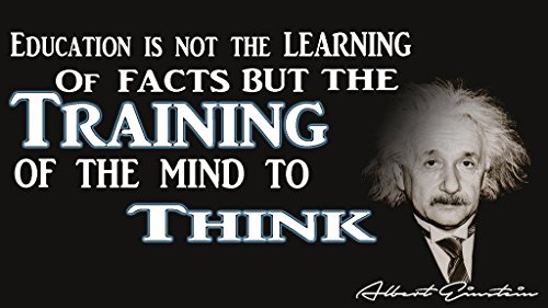 Albert Einstein Education Poster | 12 Inches By 18 Inches | Inspirational Motivational Educational Classroom | Jsc101