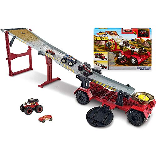 Hot Wheels Monster Trucks Downhill Race & Go Playset