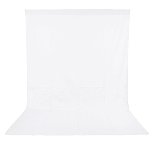 Neewer 6 X 9ft / 1.8 X 2.8m Photo Studio 100% Pure Muslin Collapsible Backdrop Background For Photography,video And Televison (background Only) White