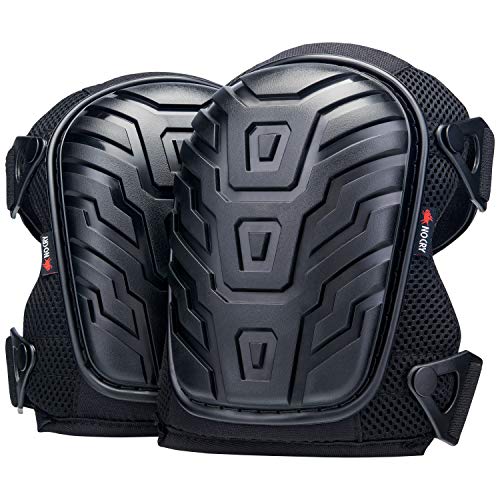 Nocry Professional Knee Pads With Heavy Duty Foam Padding And Comfortable Gel Cushion, Strong Double Straps And Adjustable Easy Fix Clips