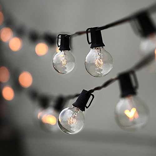 String Lights, Lampat 25ft G40 Globe String Lights With Bulbs Ul Listd For Indoor/outdoor Commercial Decor