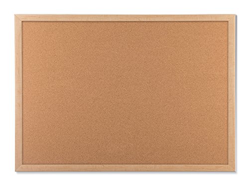 U Brands Cork Bulletin Board, 23 X 17 Inches, Light Birch Wood Frame (265u00 01)