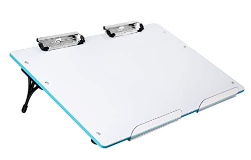 Visual Edge Slant Board (blue) Sloped Work Surface For Optimal Learning Portable Desktop Magnetic Dry Erase White Board For Kids
