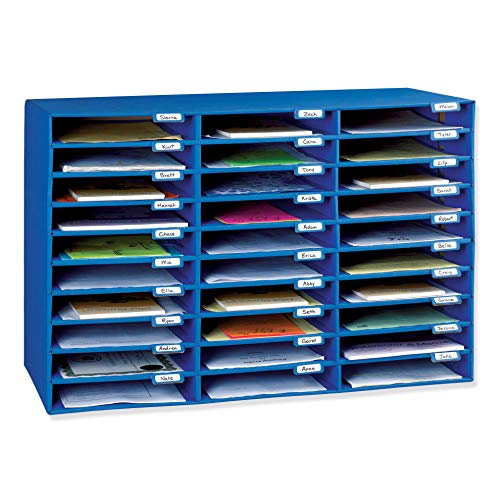 Classroom Keepers 30 Slot Mailbox, Blue (001318)