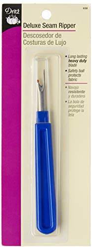 Dritz Pry 638 Deluxe Seam Ripper, 7.8 X 2.9", Multicolor