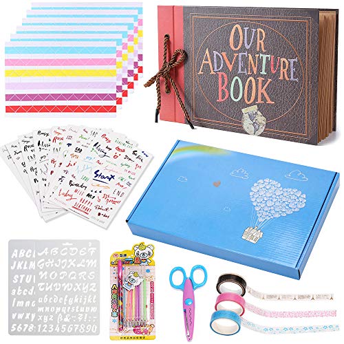 Photo Album Scrapbook Diy Handmade Album Scrapbook Movie Up Travel Scrapbook For Anniversary Wedding Travelling Baby Shower (new Up Book Luxury Set)