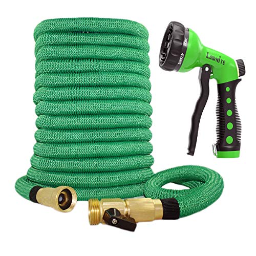 150 Ft Expandable Garden Hose, 8 Function Premium Metal Sprinkler, Heavy Duty Flexible Expanding Water Hose, Garden Water Hose With 3/4" Solid Brass Connectors, Best Choice For Watering And Washing