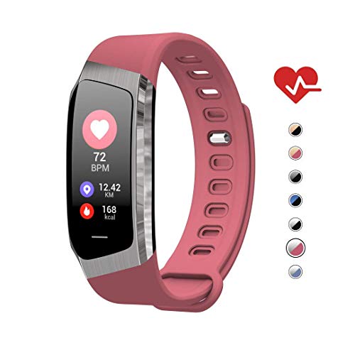Aoe Fitness Tracker, Activity Tracker Health Exercise Band With Heart Rate And Blood Pressure, Waterproof Smart Watch With Step, Calorie, Sleep Monitor, Sms Call Pedometer, Best For Kids Women Men