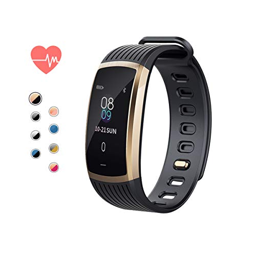 Aoe Fitness Tracker Ip67 Waterproof Environmental Sport Smart Watch Multiple Motion Modes Activity Tracker With Hr, Bp, Calories, Pedometer, Sleep Monitor, Remind Call/sms, Best For Man Women & Kids