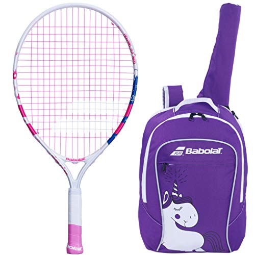 Babolat B'fly 21" Inch Child's Tennis Racquet/racket Kit Or Set Bundled With A Purple Junior Tennis Backpack (best Back To School Gift For Boys And Girls)