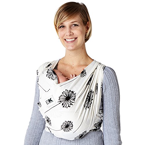 Baby K'tan Print Baby Wrap Carrier, Infant And Child Sling Dandelion, Women 6 8 (small), Men 37 38. Newborn Up To 35 Pound Best For Babywearing.