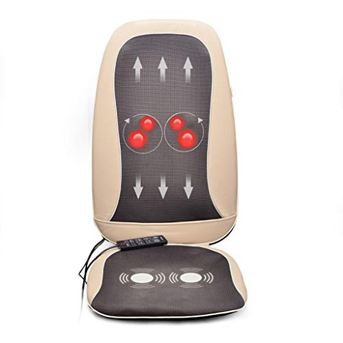 Back Massagers Massage Chair Back Cushion Massager Home Massage Seat Cushion Car Waist Massager Neck Heating Massage Cushion Give Parents The Best Gift (color : Beige, Size : 424067cm)