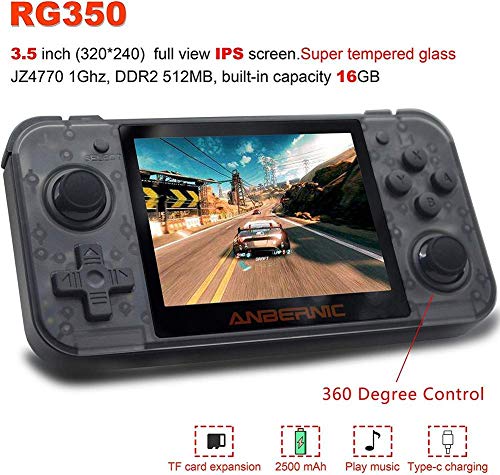 Bdsong Retro Classic Handheld Game Console, Rg350 Retro Game Console Opendingux Tony System, 3 Inch Ips Screen Portable Video Game Console, Best Gift For Kids