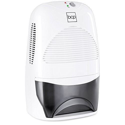 Best Choice Products Portable Mid Size Thermo Electric Dehumidifier For 2,200 Cubic Ft Room, Basement, Rv, Bathroom W/ 2l/67.6oz Capacity Tank, White