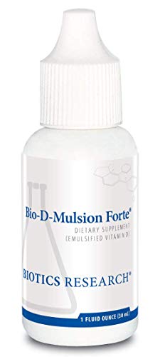 Biotics Research Bio D Mulsion Forte © Vitamin D3 Liquid Drops 50 Mcg(2000 Iu) For Best Absorption, Strengthens Bones, Supports The Immune System, Cardiovascular System
