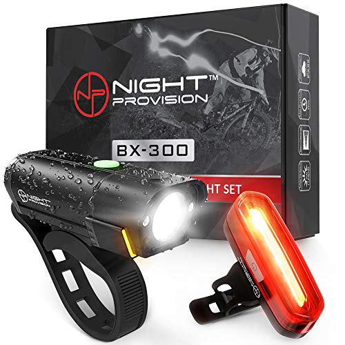 Bx 300 Usb Rechargeable Led Bike Light Set Front And Back Cycling Safety Lights Best Headlight With New Duo 120 Usb Tail Light For Adults Kids Men Women