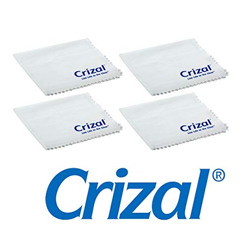 Crizal Lens Cleaning Cloth 4 Pack Wipes Micro Fiber Cleaning Cloth In Own Carry Case. For Crizal Anti Reflective Lenses|#1 Best Microfiber Cloth For Cleaning Crizal And All Anti Reflective Lenses|
