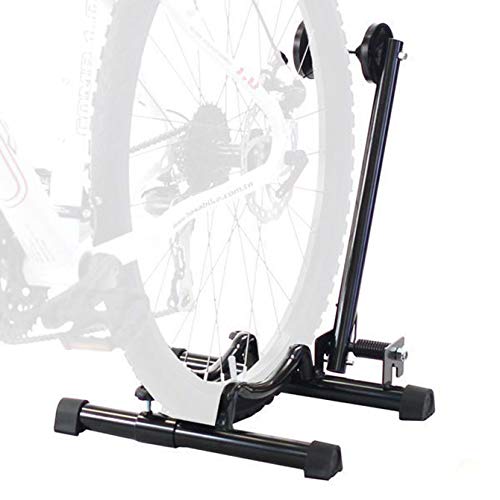 Cyclingdeal Best Bike Floor Parking Rack Storage Stand Bicycle For Mountain And Road Bike Indoor Outdoor Nook Garage