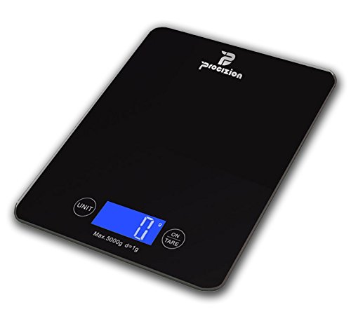 Digital Touch Multifunction Kitchen Food Scale For Precise Weighing In Grams, Ounces, Pounds, Fluid Oz, Milliliters Measures Up To 11lb/5kg Best Gift For Weight Watchers (black)