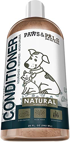 Dog Conditioner For Dry Itchy Skin Treatment Best For Puppy Dogs & Cat Hair Pet Detangler Oatmeal Bath Wash Mange Anti Itch Relief Smell Odor Eliminator Pets Deep Leave In Conditioning Moisturizer