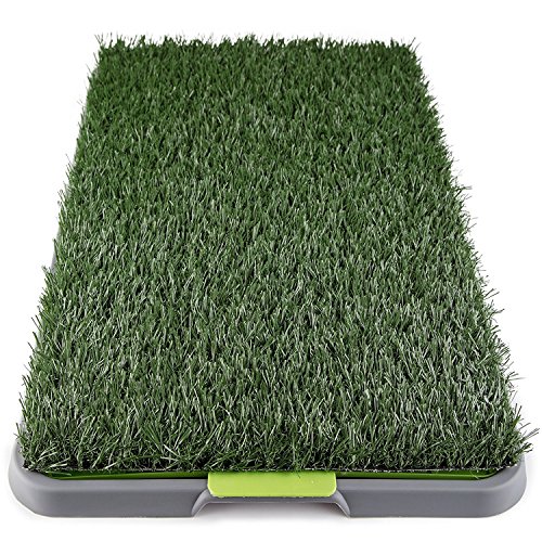 Dog Grass Pee Pad Potty Artificial Grass Patch For Dogs Pet Litter Box Training Pads Best For Puppy Indoor Turf Fresh Fake Porch Lawn Toilet Mat Bathroom Tray Doggie Trainer Balcony Patio Mats