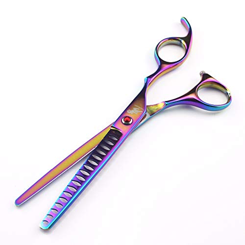 Freelander Professional Dog Grooming Scissors Set Stainless Steel Durable Thinning/chunker Shears With Pet Grooming Comb In Kit Best Tools For Trimming Dog And Cat Salon Cut (chunker Scissor)