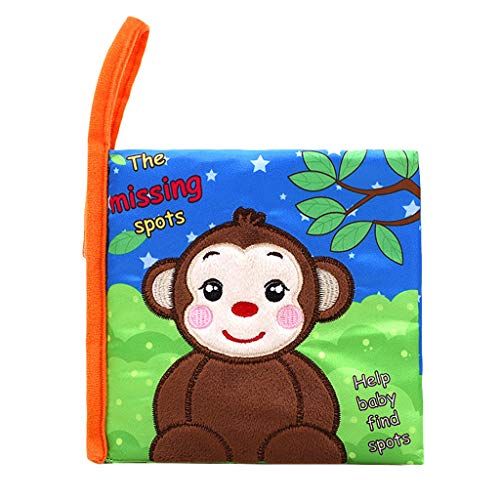 Gbell Baby Books Soft Cloth Books,baby Lovely Animal Soft Activity Cloth Book Baby Toy Cloth Development Bb Sound Books Baby Best Cloth Book
