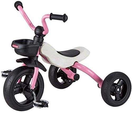 Gpwdsn Tricycle For Kids Age 1 2, Bike Tricycle Folding Safety Kids Car Comfort Seat 1 Year Old 2 Years Old Best Choice For (color: Pink)