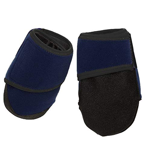 Healers Nonslip Paw Protection Dog Booties For Medium Size Dogs Soft Comfortable Dog Boots With Best Paw Traction Gauze Included (blue)